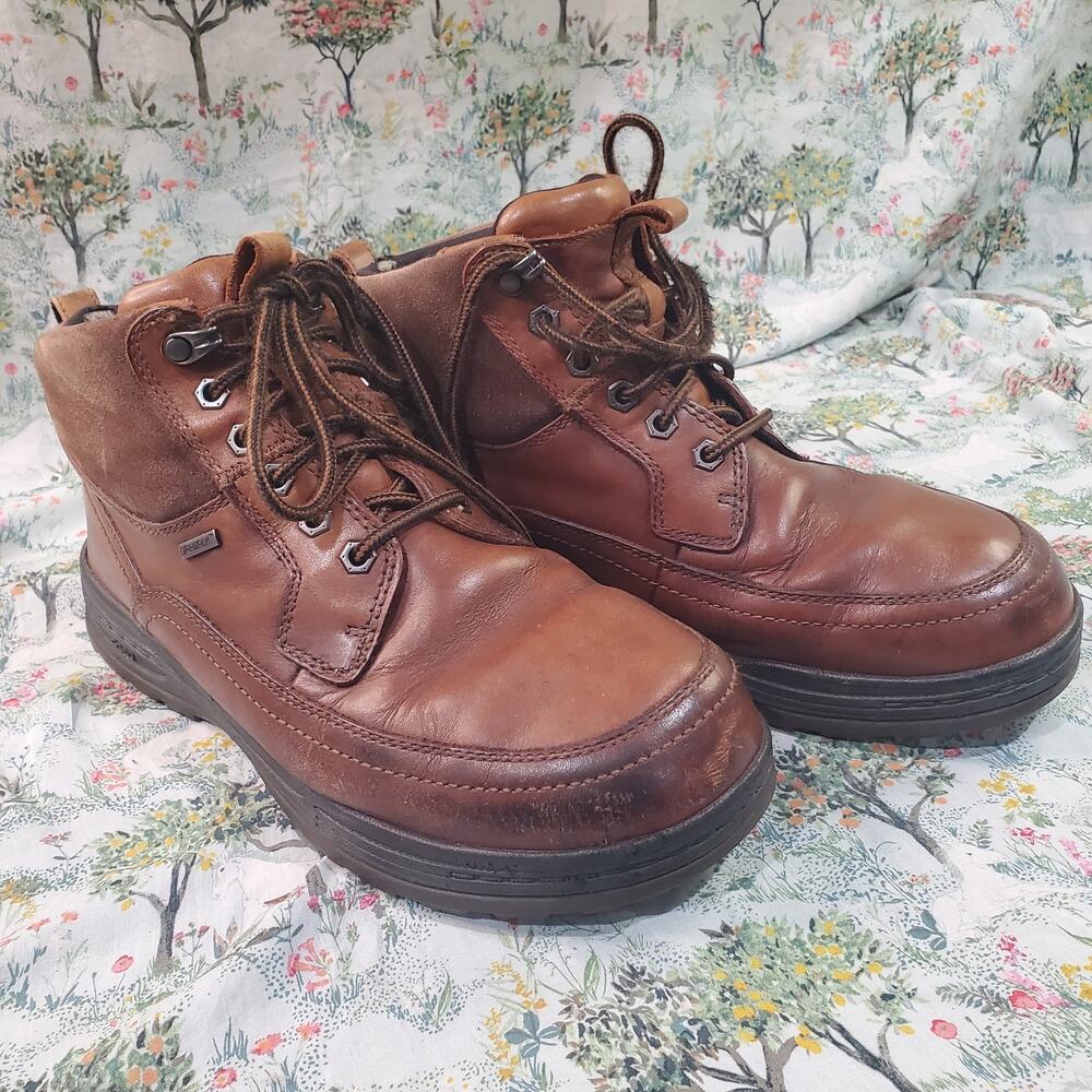 Abeo 24/7 Ridley Boots Lace Up Slip Resistance Brown Men's Size 8.5 Leather